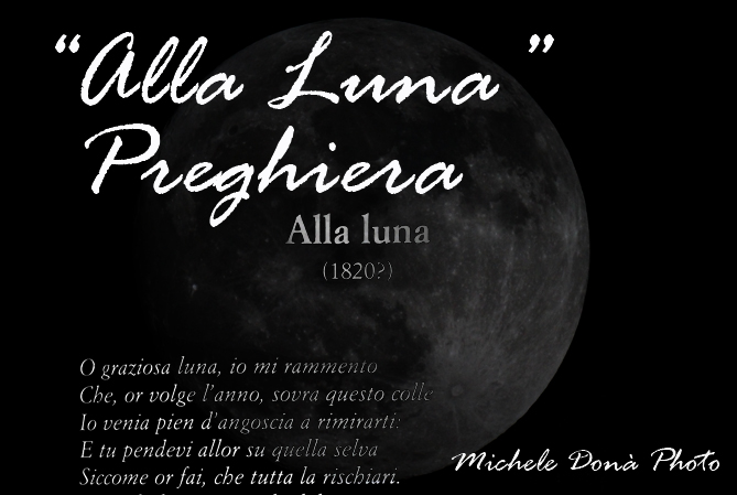 “Alla Luna” Preghiera